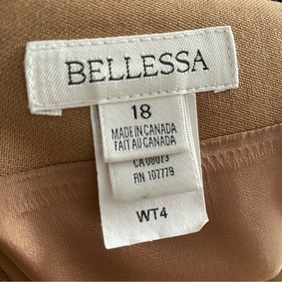 Bellessa 3 piece suit camel color Blazer, Skirt and trouser - Picture 9 of 13